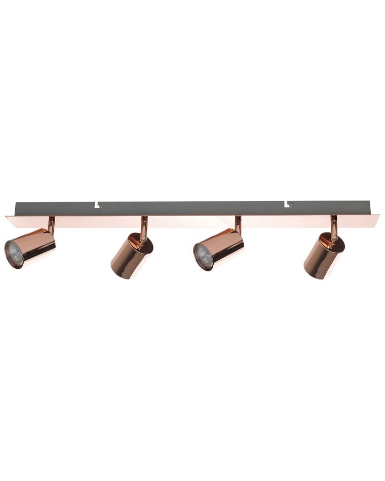 4 Light Spotlight Metal Bar Copper TIGRIS_726579