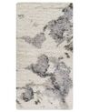 Teppich weiß / grau geometrisches Muster 80 x 150 cm Shaggy SEVAN_870330