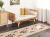 Kelim Teppich Baumwolle mehrfarbig 80 x 300 cm geometrisches Muster Kurzflor DILIJAN_869167