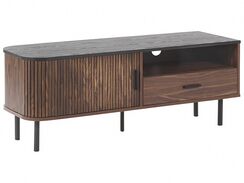 TV-taso kaappi laatikko tumma puu/musta JOSE TV-taso kaappi laatikko tumma puu/musta JOSE