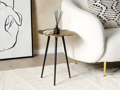 Sivupöytä kulta/musta PUDUR