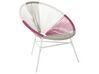 PE Rattan Accent Chair Multicolour Pink ACAPULCO_718116