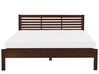 Łóżko drewniane 180 x 200 cm ciemne CARNAC_677902