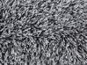 Teppich schwarz-weiß 140 x 200 cm Shaggy CIDE_746807