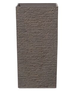 Kukkaruukku kiviseos ruskea 35 x 35 x 70 cm GAZA Kukkaruukku kiviseos ruskea 35 x 35 x 70 cm GAZA