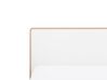 Bett heller Holzfarbton / weiß 160 x 200 cm mit LED-Beleuchtung bunt SERRIS _748241