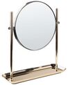 Makeup Mirror ø 20 cm Gold FINISTERE_847716