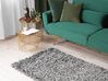Shaggy Area Rug 80 x 150 cm Black and White CIDE_746798