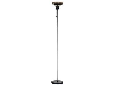 Kovová stolní lampa 175 cm černá/stříbrná TALPARO