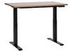 Electric Adjustable Standing Desk 120 x 72 cm Dark Wood and Black DESTINES_899435