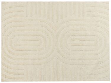 Vlněný koberec 300 x 400 cm béžový MASTUNG