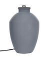 Tischlampe Keramik grau / weiss 55 cm Trommelform ARCOS_878667