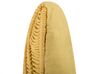 Cotton Macramé Cushion 30 x 50 cm Yellow KIRIS_753170