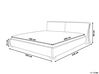 Leather EU King Size Bed with LED Gold PARIS_749006