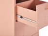 3 Drawer Metal  Storage Cabinet Pink WOSTOK_812084
