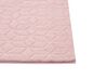 Koberec z umělé zaječí kožešiny 80 x 150 cm růžový THATTA_866761
