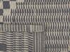 Tapis extérieur gris et marron au motif à carreaux 60 x 105 cm JALNA_766635