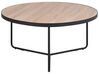 Tavolino legno chiaro nero ⌀ 80 cm MELODY_744256