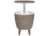 Chladící barový stolek ⌀ 48 cm šedý SILG_861661