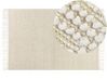 Teppich Wolle beige 160 x 230 cm geometrisches Muster MAVIKENT_855581