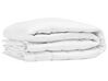 Edredão de verão leve em poliéster e algodão branco 200 x 220 cm ANNAPURNA_807561