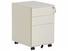 3 Drawer Metal Storage Cabinet Light Beige CAMI_782719