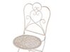 Set of 2 Metal Garden Folding Chairs Beige TRIESTE_763373