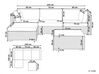 4místná modulární zahradní souprava z umělého ratanu pravá černá/šedá SANO II_833157
