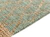 Jutový koberec 200 x 300 cm béžová/zelená TELLIKAYA_886269