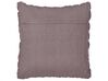 Velvet Pleated Cushion 45 x 45 cm Violet CHIRITA_892762