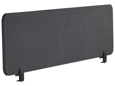 Desk Screen 130 x 40 cm Dark Grey WALLY