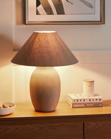 Ceramic Table Lamp Grey GRALIWDO