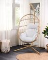 Hanging Chair with Stand Beige ADRIA_844392