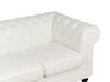 Conjunto de sofás com 4 lugares em tecido branco-creme CHESTERFIELD_912467