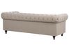3 Seater Fabric Sofa Taupe CHESTERFIELD_912129