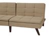 Fabric Sofa Bed Light Brown RONNE_706465