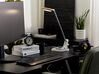 Schreibtischlampe LED Metall weiß / silber 45 cm verstellbar mit USB-Port CORVUS_854188
