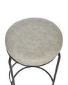 Set of 2 Faux Leather Bar Stools Grey MILROY_915994