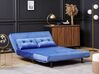 Sofa Set Samtstoff marineblau 3-Sitzer VESTFOLD_808908