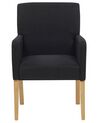 Fabric Dining Chair Black ROCKEFELLER_770798