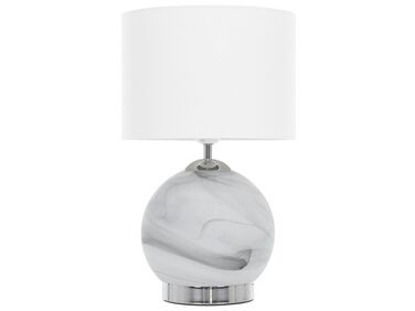 Glass Table Lamp White UELE