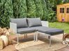 2 Seater Convertible Garden Sofa Set Light Grey TERRACINA_863606