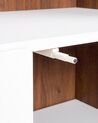 Bookcase Dark Wood with White COLUMBUS_445072