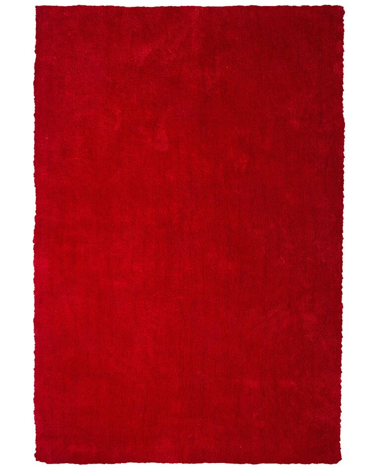 Tappeto shaggy rosso 160x230 cm DEMRE_738979