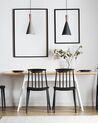 Set of 2 Dining Chairs Black VENTNOR_707158