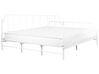 Kovová posteľ 180 x 200 cm biela MAURESSAC_902739