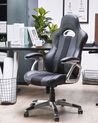 Cadeira de escritório em pele sintética preta ADVENTURE_495144