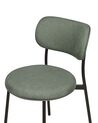 Set of 2 Fabric Dining Chairs Green CASEY_884564