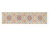 Kelim Teppich Baumwolle mehrfarbig 80 x 300 cm geometrisches Muster Kurzflor ATAN_869105