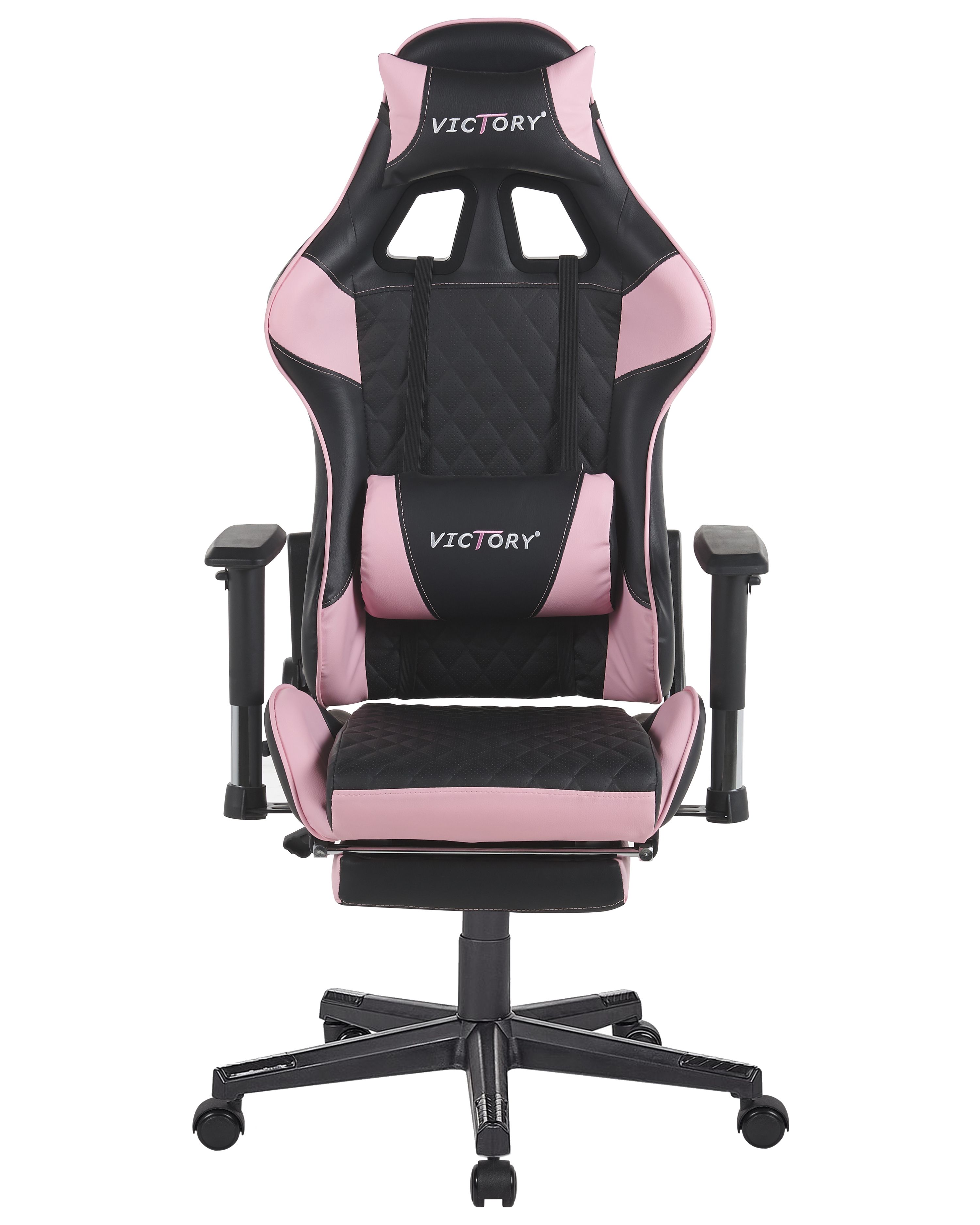 Gaming Chair Black and Pink VICTORY Beliani.co.uk